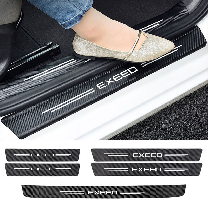 Crepe Pan Carbon - Araba Kapı Eşiği Koruma Plakası Eşik